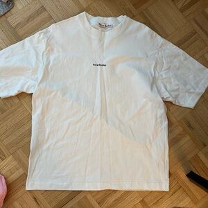 Acne Studios White Logo T-Shirt